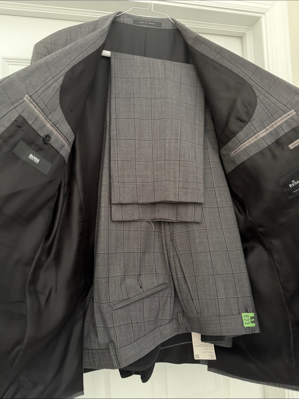 Hugo Boss Gray Windowpane Men's Blazer - Picture 4 of 4